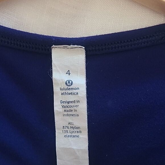 Lululemon City Bound Long Sleeve Soft Tee Shirt Emperor Blue Size 4 - Picture 8 of 10